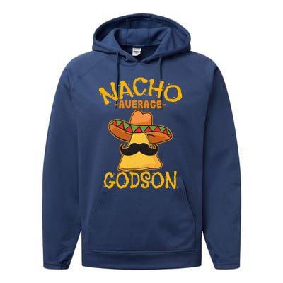 Nacho Average Godson Male Godchild Cinco De Mayo Party Performance Fleece Hoodie