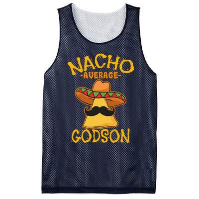 Nacho Average Godson Male Godchild Cinco De Mayo Party Mesh Reversible Basketball Jersey Tank