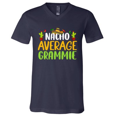 Nacho Average Grammie Cinco De Mayo Mexican Matching Family V-Neck T-Shirt