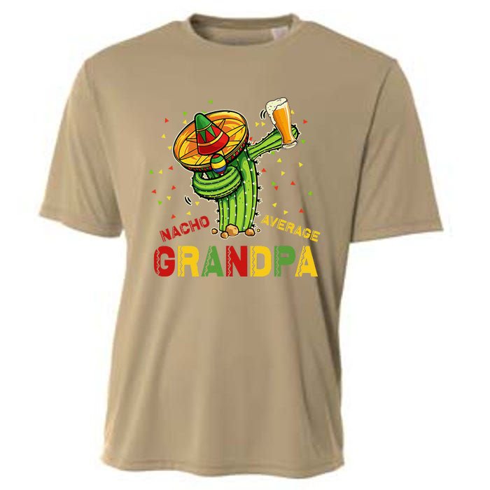 Nacho Average Grandpa Fiesta Cinco De Mayo Cactus Mariachi Cooling Performance Crew T-Shirt