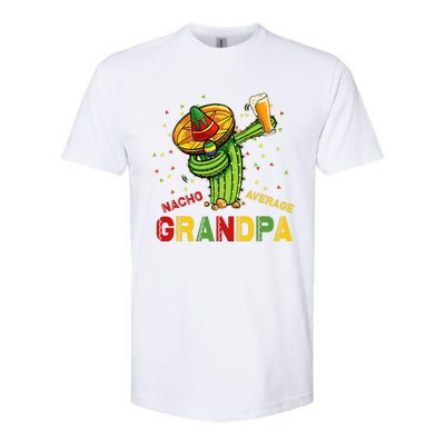 Nacho Average Grandpa Fiesta Cinco De Mayo Cactus Mariachi Softstyle® CVC T-Shirt