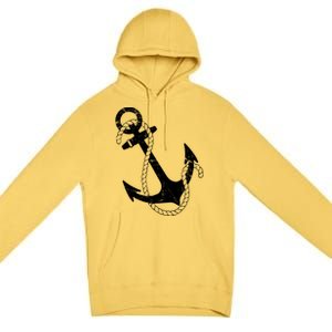 Nautical Anchor Great Gift Premium Pullover Hoodie