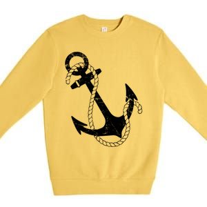 Nautical Anchor Great Gift Premium Crewneck Sweatshirt