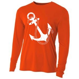 Nautical Anchor Great Gift Cooling Performance Long Sleeve Crew