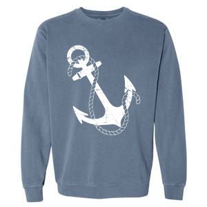 Nautical Anchor Great Gift Garment-Dyed Sweatshirt