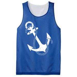 Nautical Anchor Great Gift Mesh Reversible Basketball Jersey Tank