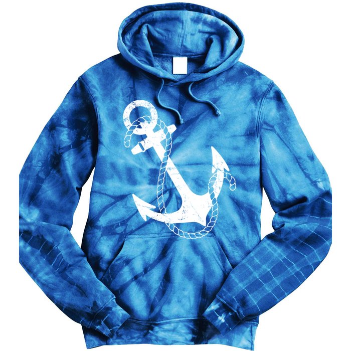 Nautical Anchor Great Gift Tie Dye Hoodie