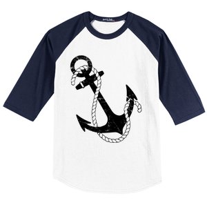 Nautical Anchor Great Gift Baseball Sleeve Shirt