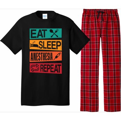 Nurse Anesthetisfunny Gift Eat Sleep Anesthesia Nurse Crna Gift Pajama Set