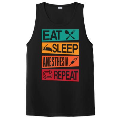 Nurse Anesthetisfunny Gift Eat Sleep Anesthesia Nurse Crna Gift PosiCharge Competitor Tank