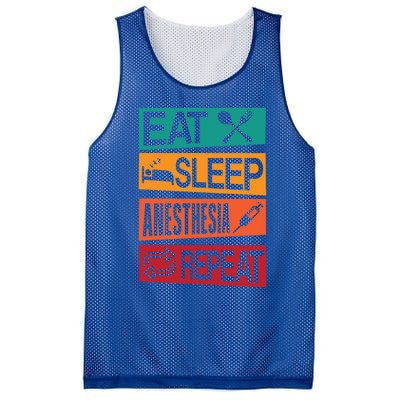 Nurse Anesthetisfunny Gift Eat Sleep Anesthesia Nurse Crna Gift Mesh Reversible Basketball Jersey Tank