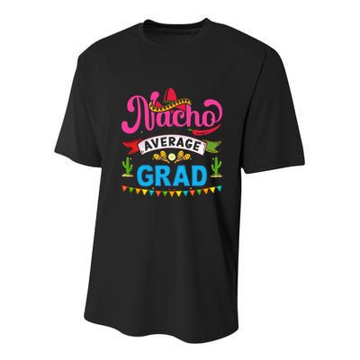 Nacho Average Grad Cinco De Mayo Youth Performance Sprint T-Shirt