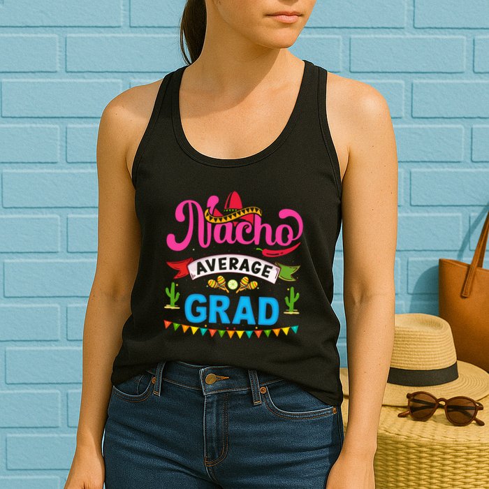 Nacho Average Grad Cinco De Mayo Womens Tank Top