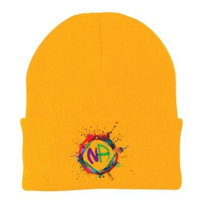 Narcotics Anonymous Gift Sobriety Funny Gift Logo Aa Na Cool Gift Knit Cap Winter Beanie