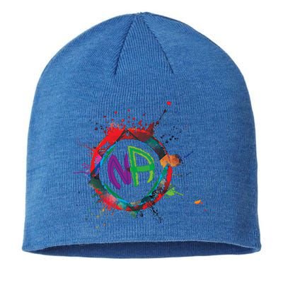 Narcotics Anonymous Gift Sobriety Funny Gift Logo Aa Na Cool Gift Sustainable Beanie