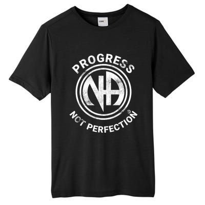 Narcotics Anonymous Gift Progress Not Perfection Aa Na Gift Tall Fusion ChromaSoft Performance T-Shirt