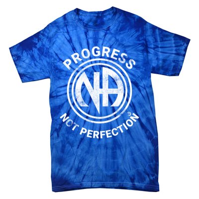 Narcotics Anonymous Gift Progress Not Perfection Aa Na Gift Tie-Dye T-Shirt