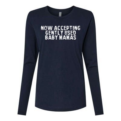 Now Accepting Gently Used Baby Mamas Womens Cotton Relaxed Long Sleeve T-Shirt