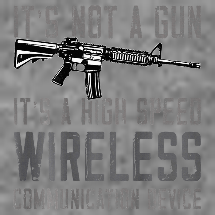 Not A Gun ItS A High Speed Wireless Communication Device 7-Panel Snapback Hat