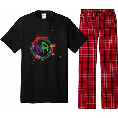 Narcotics Anonymous Gift Sobriety Funny Gift Logo Aa Na Cool Gift Pajama Set