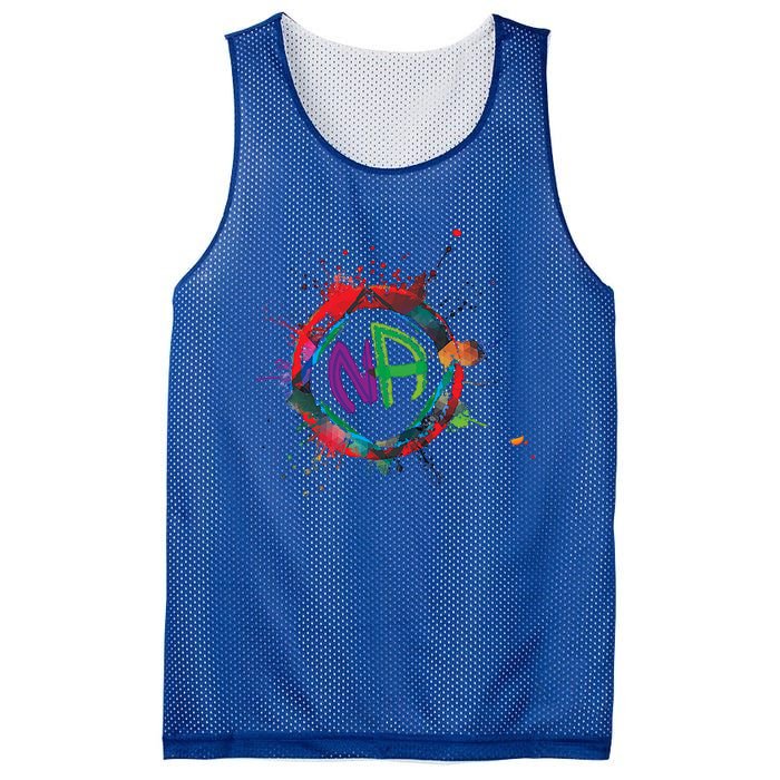 Narcotics Anonymous Gift Sobriety Funny Gift Logo Aa Na Cool Gift Mesh Reversible Basketball Jersey Tank