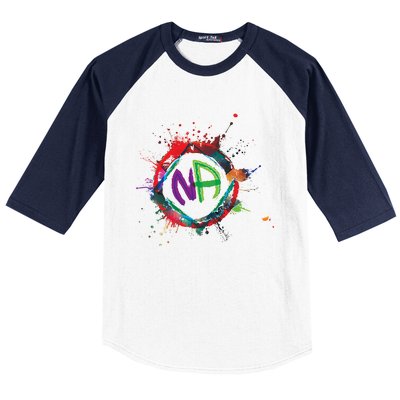 Narcotics Anonymous Gift Sobriety Funny Gift Logo Aa Na Cool Gift Baseball Sleeve Shirt