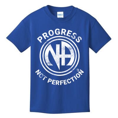 Narcotics Anonymous Gift Progress Not Perfection Aa Na Gift Kids T-Shirt