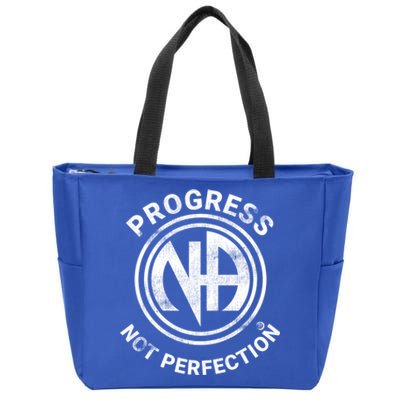 Narcotics Anonymous Gift Progress Not Perfection Aa Na Gift Zip Tote Bag