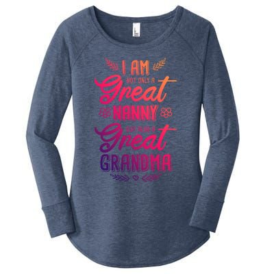 Nanny Aupair Grandma Sitter Gift Women's Perfect Tri Tunic Long Sleeve Shirt