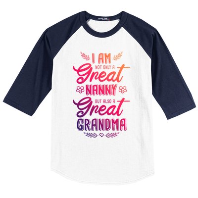 Nanny Aupair Grandma Sitter Gift Baseball Sleeve Shirt