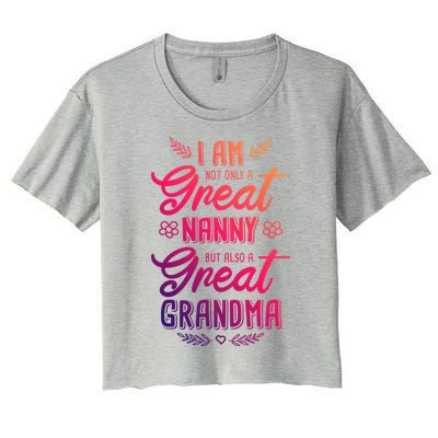 Nanny Aupair Grandma Sitter Gift Women's Crop Top Tee