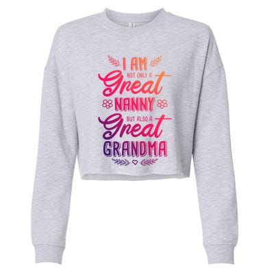 Nanny Aupair Grandma Sitter Gift Cropped Pullover Crew