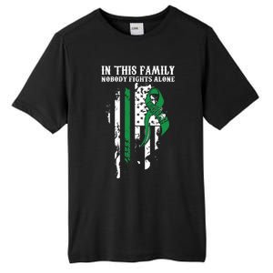 Nobody Alonefunny Gift Traumatic Brain Injury Awareness Ribbon Gift Tall Fusion ChromaSoft Performance T-Shirt