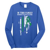 Nobody Alonefunny Gift Traumatic Brain Injury Awareness Ribbon Gift Long Sleeve Shirt