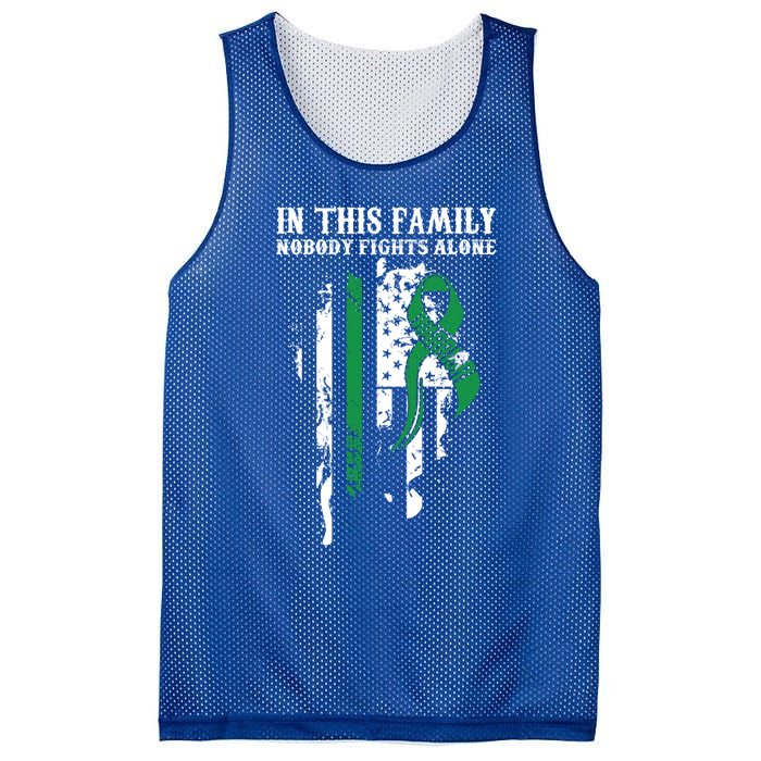 Nobody Alonefunny Gift Traumatic Brain Injury Awareness Ribbon Gift Mesh Reversible Basketball Jersey Tank