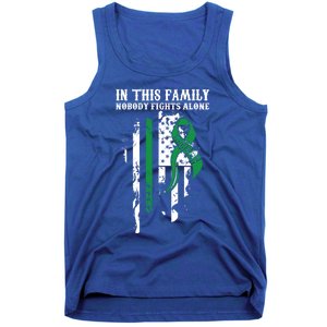 Nobody Alonefunny Gift Traumatic Brain Injury Awareness Ribbon Gift Tank Top