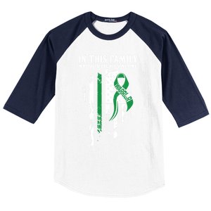 Nobody Alonefunny Gift Traumatic Brain Injury Awareness Ribbon Gift Baseball Sleeve Shirt