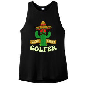 Nacho Average Golfer Tournament Hobby Ladies PosiCharge Tri-Blend Wicking Tank