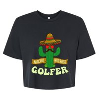 Nacho Average Golfer Tournament Hobby Bella+Canvas Jersey Crop Tee