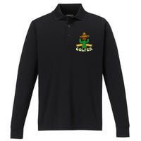 Nacho Average Golfer Tournament Hobby Performance Long Sleeve Polo