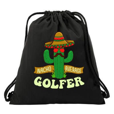 Nacho Average Golfer Tournament Hobby Drawstring Bag