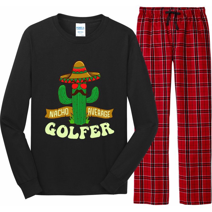 Nacho Average Golfer Tournament Hobby Long Sleeve Pajama Set