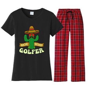 Nacho Average Golfer Tournament Hobby Women's Flannel Pajama Set