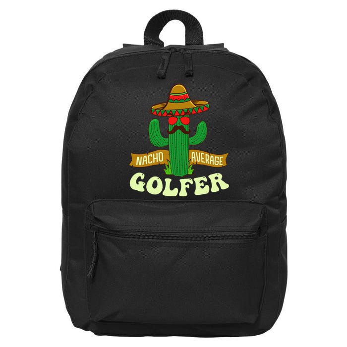 Nacho Average Golfer Tournament Hobby 16 in Basic Backpack