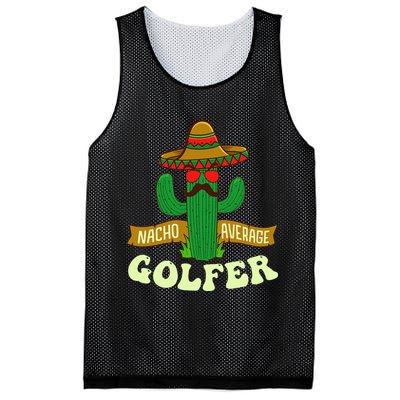 Nacho Average Golfer Tournament Hobby Mesh Reversible Basketball Jersey Tank