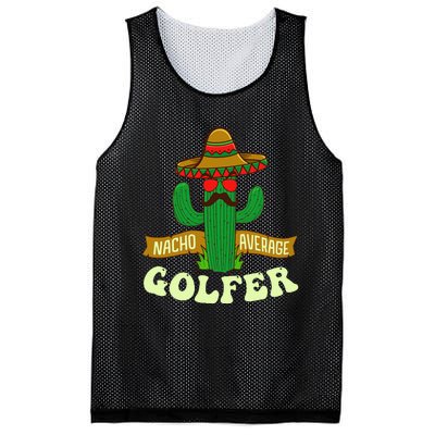 Nacho Average Golfer Tournament Hobby Mesh Reversible Basketball Jersey Tank