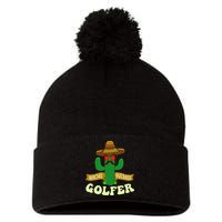 Nacho Average Golfer Tournament Hobby Pom Pom 12in Knit Beanie