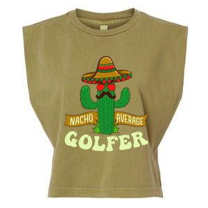 Nacho Average Golfer Tournament Hobby Garment-Dyed Women's Muscle Tee