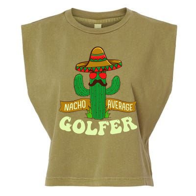 Nacho Average Golfer Tournament Hobby Garment-Dyed Women's Muscle Tee