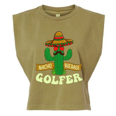 Nacho Average Golfer Tournament Hobby Garment-Dyed Women's Muscle Tee